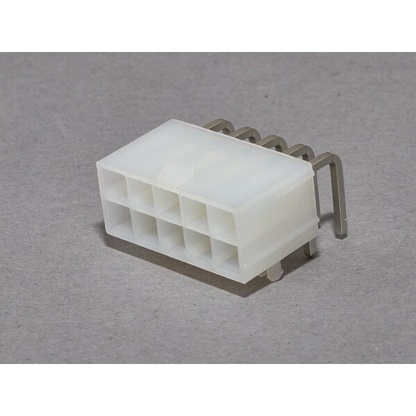 Molex MiniFit Jr RA DR /Pegs Tin V-2 10Ckt 39-30-1100 - main